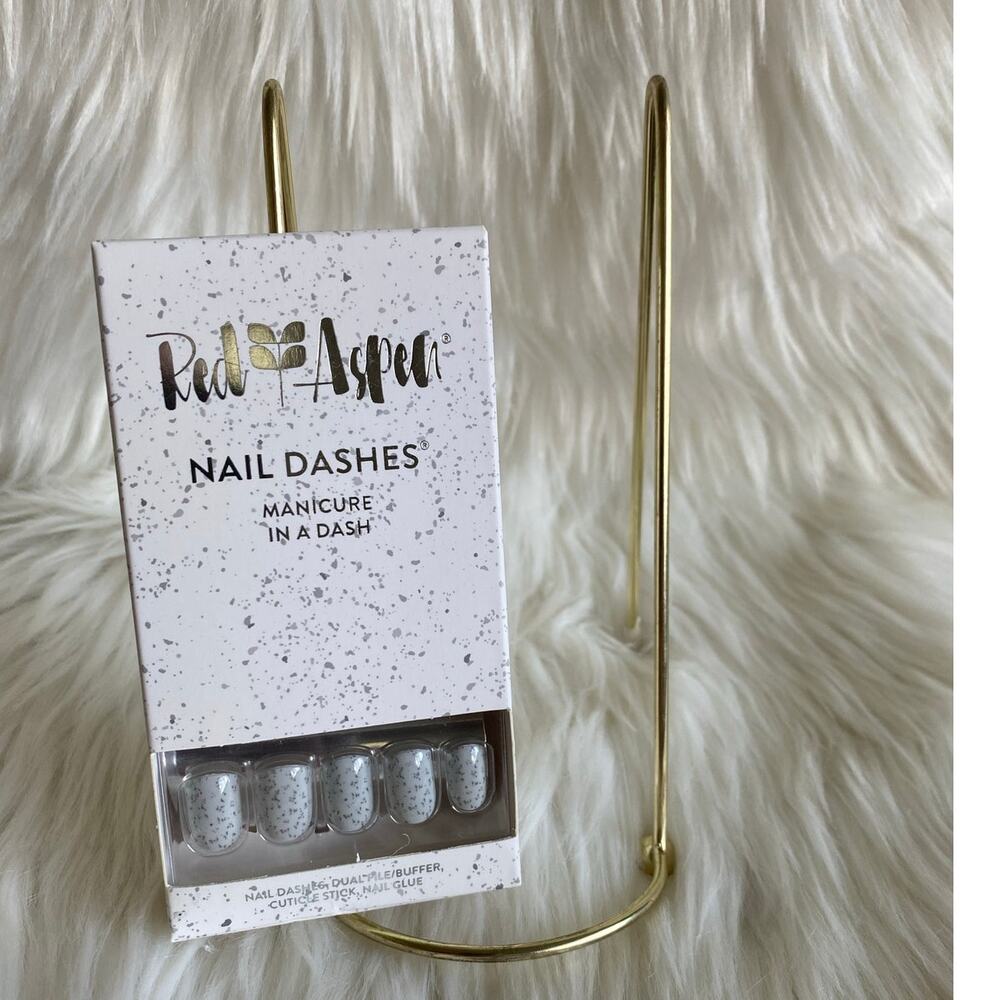 Red Aspen Nail Dashes- Santorini Caldera